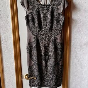 Elegant Gray Patterned Dress